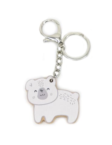 ⁨VIGA PolarB Drewniany Breloczek Biały Miś Brelok⁩ w sklepie Wasserman.eu