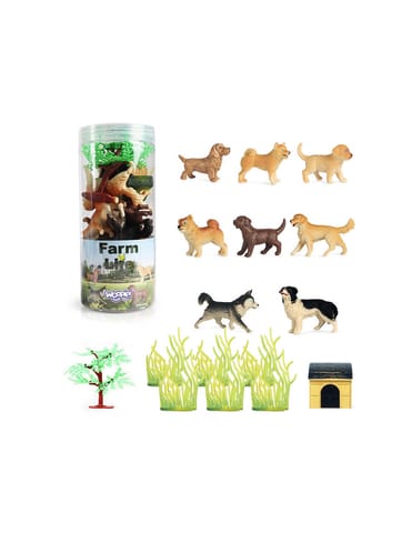 ⁨WOOPIE Zestaw Figurki Pieski 16 szt.⁩ w sklepie Wasserman.eu