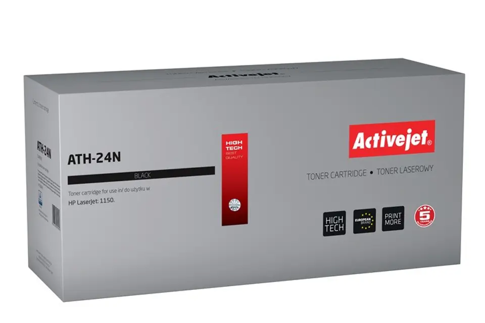 ⁨Activejet ATH-24N toner (replacement for HP 24A Q2624A; Supreme; 3000 pages; black)⁩ at Wasserman.eu