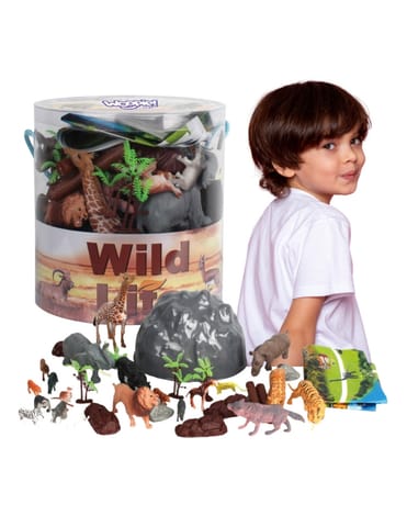 ⁨WOOPIE Zestaw Figurki Zwierzęta Safari 34 szt.⁩ w sklepie Wasserman.eu