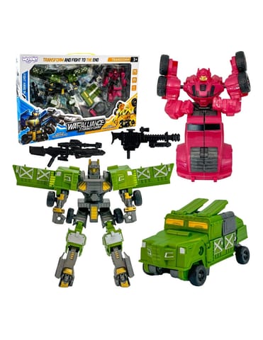 ⁨WOOPIE Roboty Transformujące Zestaw 4w1 Samochody Bojowe⁩ w sklepie Wasserman.eu