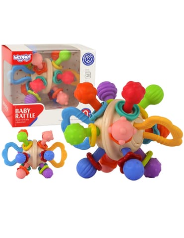 ⁨WOOPIE BABY Miękka Grzechotka 2w1 Gryzak Zabawka Sensoryczna dla Niemowląt 0m+⁩ w sklepie Wasserman.eu