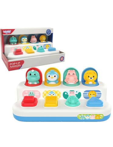 ⁨WOOPIE BABY Zabawka Edukacyjna Wyskakujące Zwierzątka POP-UP⁩ w sklepie Wasserman.eu