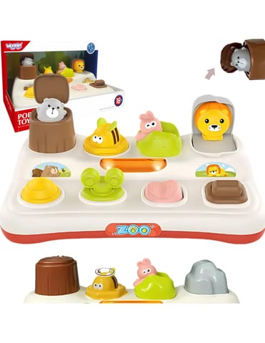 ⁨WOOPIE BABY Zabawka Edukacyjna Wyskakujące Zwierzątka ZOO Pop Up⁩ w sklepie Wasserman.eu