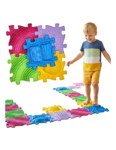 ⁨WOOPIE Mata Sensoryczna Ortopedyczna Puzzle 5 el.⁩ w sklepie Wasserman.eu