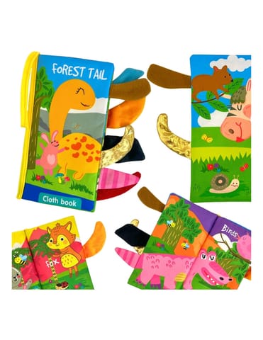 ⁨WOOPIE BABY Książeczka z Ogonkami Zwierząt Leśnych Materiałowa⁩ w sklepie Wasserman.eu