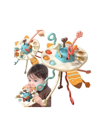 ⁨WOOPIE BABY Zabawka Sensoryczna Montessori Gryzak Grzechotka Wielofunkcyjny Lis⁩ w sklepie Wasserman.eu