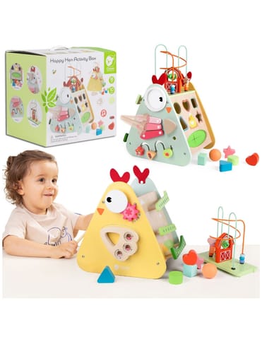 ⁨CLASSIC WORLD Kostka Montessori 10w1 Szczęśliwa Farma XXL⁩ w sklepie Wasserman.eu