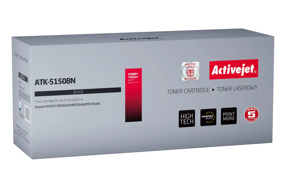 ⁨Activejet ATK-5150BN Toner (zamiennik Kyocera TK-5150K; Supreme; 12000 stron; czarny)⁩ w sklepie Wasserman.eu