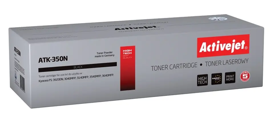 ⁨Toner Activejet ATK-350N (zamiennik Kyocera TK-350; Supreme; 15000 stron; czarny)⁩ w sklepie Wasserman.eu