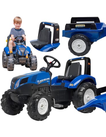 ⁨FALK Traktor na Pedały New Holland T8 z Przyczepą 3-7 lat⁩ w sklepie Wasserman.eu