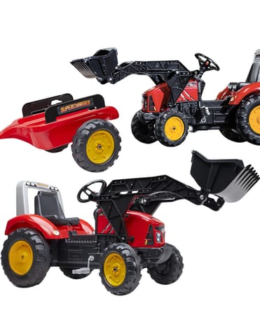 ⁨FALK Traktor Red Supercharger na Pedały z Przyczepą od 3 Lat⁩ w sklepie Wasserman.eu