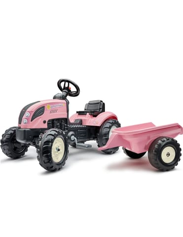 ⁨FALK Traktor Country Star Różowy na Pedały + Przyczepka i Klakson 2-5Lat.⁩ w sklepie Wasserman.eu