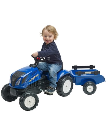 ⁨FALK Traktor na Pedały New Holland z Przyczepą i Otwieraną Maską 2-5 lat⁩ w sklepie Wasserman.eu