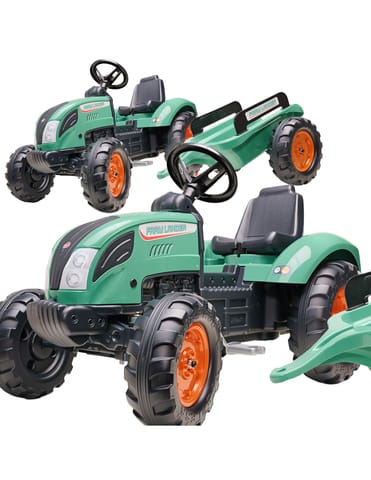 ⁨FALK Traktor Lander Zielony na Pedały z Przyczepką od 3-7 Lat⁩ w sklepie Wasserman.eu