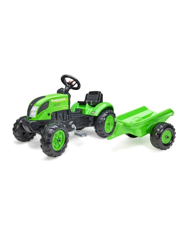 ⁨FALK Country Farmer Traktorek na Pedały z Przyczepką Zielony 2-5 lat⁩ w sklepie Wasserman.eu