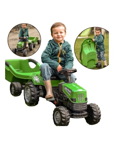 ⁨WOOPIE Traktor na Pedały Big PowerTrac z Przyczepą XXL⁩ w sklepie Wasserman.eu