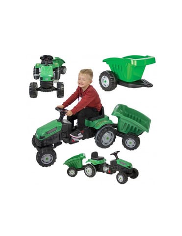 ⁨WOOPIE Traktor na Pedały Farmer GoTrac MAXI z Przyczepą Ciche Koła⁩ w sklepie Wasserman.eu