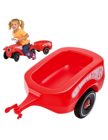 ⁨BIG Przyczepka do jeździka Bobby Car czerwona⁩ w sklepie Wasserman.eu