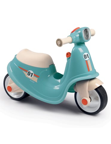 ⁨Smoby Niebieski jeździk skuter Retro Ciche koła Scooter⁩ w sklepie Wasserman.eu