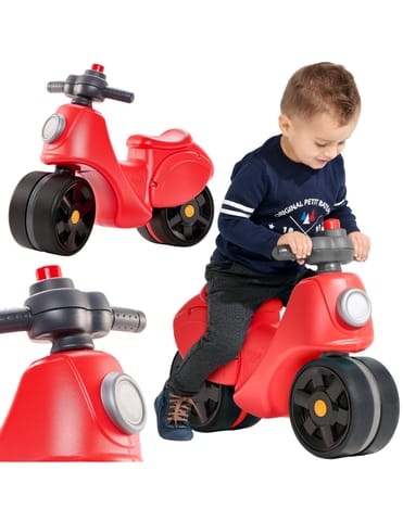 ⁨FALK  Jeździk Scooter Strada Scooter Czerwony Ciche Opony od 1 Roku⁩ w sklepie Wasserman.eu