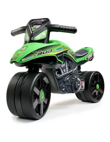 ⁨FALK Jeździk Racing Zielony Motorek Szerokie Koła od 1 roku⁩ w sklepie Wasserman.eu