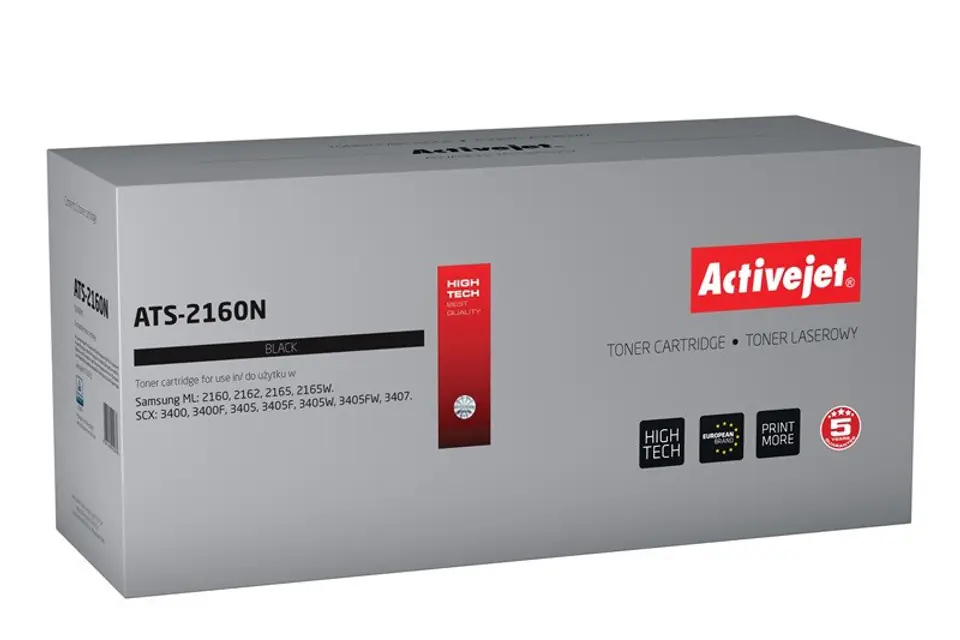 ⁨Activejet ATS-2160N toner (replacement for Samsung MLT-D101S; Supreme; 1500 pages; black)⁩ at Wasserman.eu