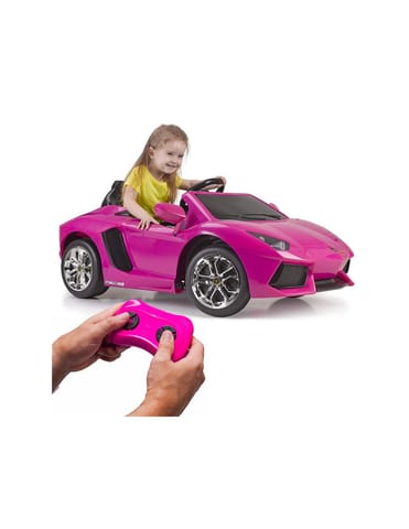 ⁨FEBER Lamborghini Aventador Pink samochód elektryczny 6V 3+⁩ w sklepie Wasserman.eu
