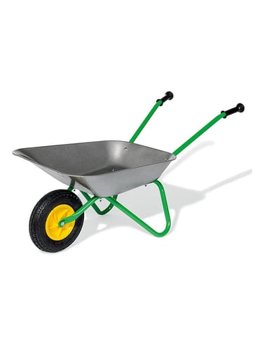 ⁨Taczka dla dzieci szara metalowa Rolly Toys⁩ w sklepie Wasserman.eu