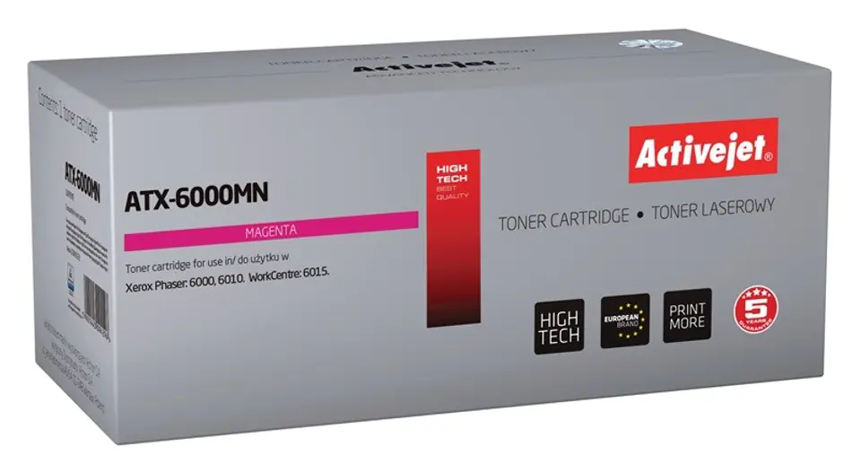 ⁨Activejet ATX-6000MN Toner (replacement for Xerox 106R01632; Supreme; 1000 pages; magenta)⁩ at Wasserman.eu