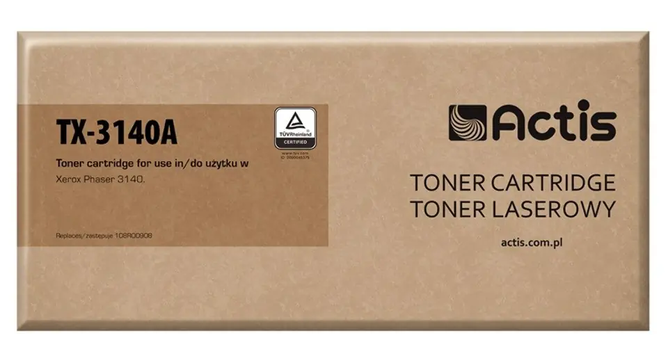 ⁨Actis TX-3140A toner (replacement for Xerox TX-3140A; Standard; 1500 pages; black)⁩ at Wasserman.eu