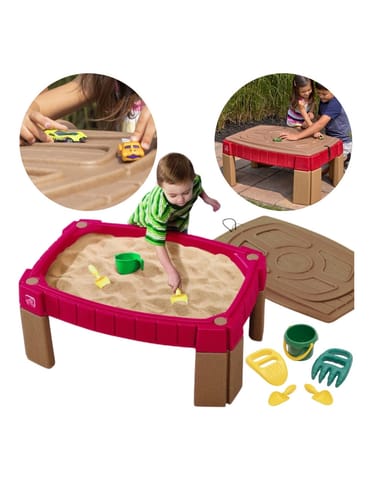 ⁨STEP2 Duża Piaskownica Stół z Pokrywą Tor Samochodowy⁩ w sklepie Wasserman.eu