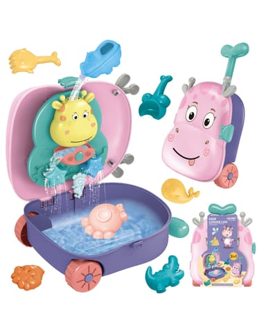 ⁨WOOPIE Zestaw do Piasku 3w1 Walizka  Jelonek + Zabawka Wodna⁩ w sklepie Wasserman.eu