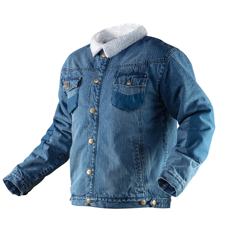 ⁨Kurtka jeansowa ocieplana DENIM, rozmiar L⁩ w sklepie Wasserman.eu