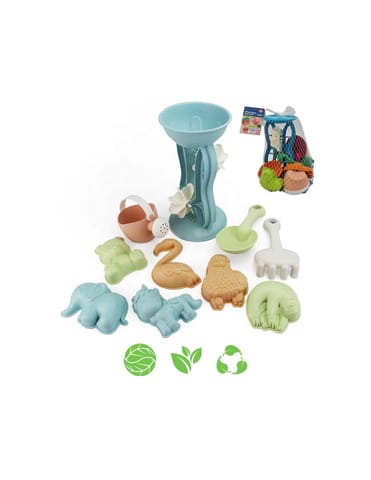 ⁨WOOPIE GREEN Zestaw do Piasku z Kołowrotkiem i Konewką 10 el. BIODEGRADOWALNY ORGANICZNY MATERIAŁ⁩ w sklepie Wasserman.eu