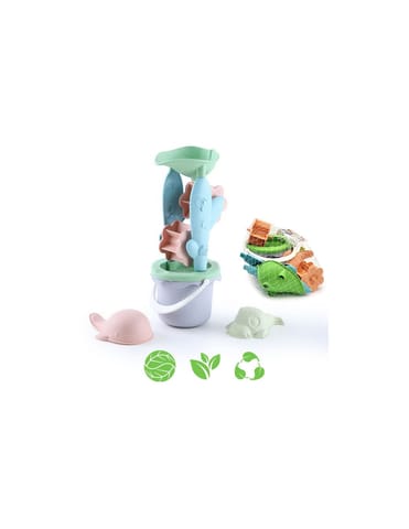 ⁨WOOPIE GREEN Zestaw z Wiaderkiem i Kołowrotkiem 4 el. BIODEGRADOWALNY ORGANICZNY MATERIAŁ⁩ w sklepie Wasserman.eu