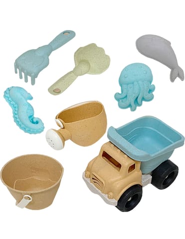 ⁨WOOPIE GREEN Zestaw do Piasku Wiaderko Wywrotka 8 el. BIODEGRADOWALNY ORGANICZNY MATERIAŁ⁩ w sklepie Wasserman.eu