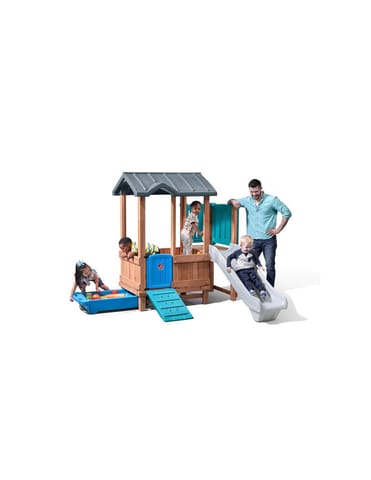 ⁨STEP2 Adventure  drewniany plac zabaw Domek Zjeżdżalnia⁩ w sklepie Wasserman.eu