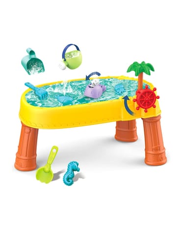 ⁨WOOPIE Stolik Wodny 2w1 Piaskownica Statek Piracki 8 akc.⁩ w sklepie Wasserman.eu