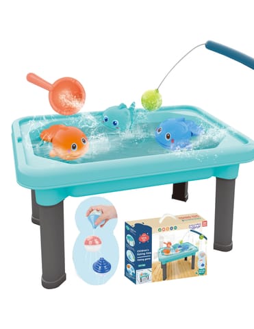 ⁨WOOPIE Stolik Wodny 3w1 Piaskownica Gra Łowienie Rybek 6 el.⁩ w sklepie Wasserman.eu