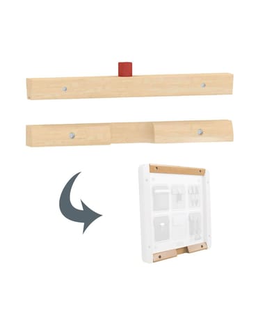 ⁨MASTERKIDZ Górna i Dolna Belka do Montażu 1 Tablicy Edukacyjnej Flex⁩ w sklepie Wasserman.eu