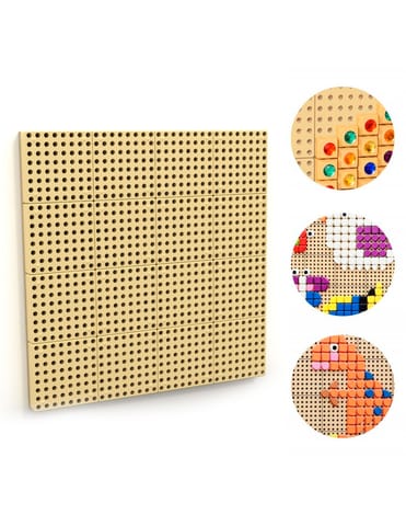 ⁨MASTERKIDZ Panel Ścienny Tablica Naukowa Kreatywna STEM + Panel Monatażowy 80 x 80 (cm)⁩ w sklepie Wasserman.eu