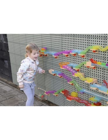 ⁨MASTERKIDZ Zestaw Konstrukcyjny Tor dla Piłek Tablica STEM 209elementów⁩ w sklepie Wasserman.eu