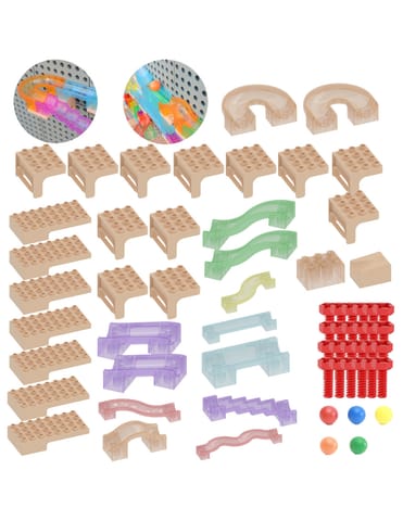 ⁨MASTERKIDZ Zestaw Konstrukcyjny Tor dla Piłek do Tablica STEM 63 el.⁩ w sklepie Wasserman.eu