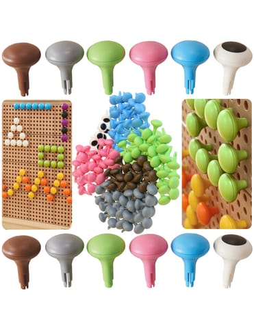 ⁨MASTERKIDZ Kolorowe Kołeczki Jumbo do Tablicy STEM 128 Szt. - 6 Kolorów⁩ w sklepie Wasserman.eu