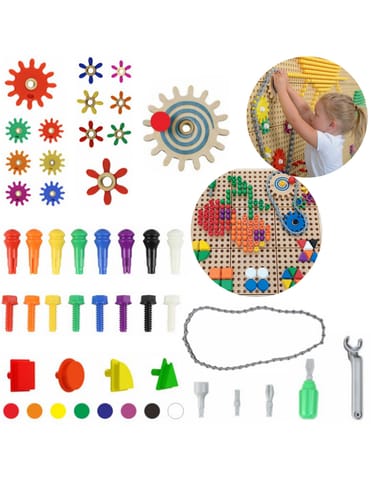 ⁨MASTERKIDZ Zestaw Akcesoriów Mix Kołeczki Śrubki Narzędzia 352 el.⁩ w sklepie Wasserman.eu