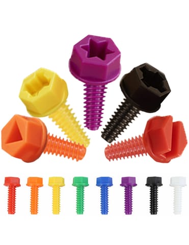 ⁨MASTERKIDZ Kolorowe Śrubki 5 Kształtów Do Tablicy Kreatywnej STEM 512 Sztuk Mix Kolorów⁩ w sklepie Wasserman.eu