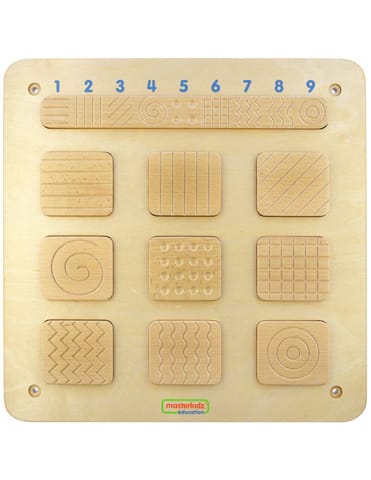 ⁨MASTERKIDZ Sensoryczna Tablica Ścienna Rozpoznawanie Faktury Powierzchni⁩ w sklepie Wasserman.eu