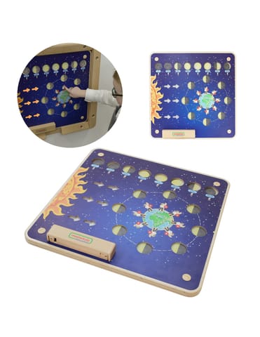 ⁨MASTERKIDZ Tablica Edukacyjna Fazy Księżyca Montessori⁩ w sklepie Wasserman.eu