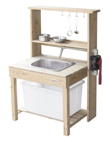 ⁨CLASSIC WORLD EDU Drewniany Zlew Kuchnia Błotna XXL z Obiegiem Wody⁩ w sklepie Wasserman.eu